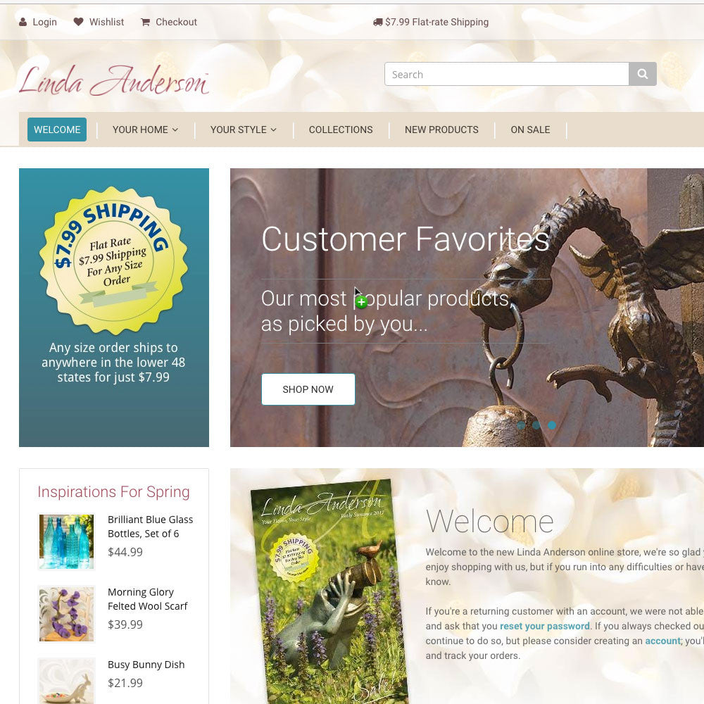 to Our New Website Linda Anderson