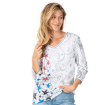 Load image into Gallery viewer, Women's Star Spangled 3/4 Sleeve Top