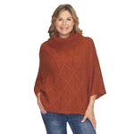 Load image into Gallery viewer, Spice Diamond Knit Sweater Poncho
