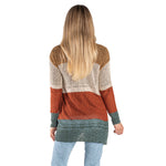 Load image into Gallery viewer, Autumn Harvest Crochet Colorblock Cardigan