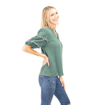 Load image into Gallery viewer, Meadow Grace Embroidered V-Neck Blouse