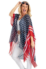 Load image into Gallery viewer, Women&#39;s Americana Vest Topper with Rhinestones
