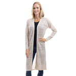 Load image into Gallery viewer, Ivory Cascade Pointelle Cardigan