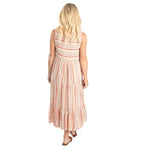 Load image into Gallery viewer, Tassel V-Neck Multicolored Tiered Sun Dress