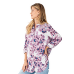 Load image into Gallery viewer, Print Roll Tab Long Sleeve Button Up Top
