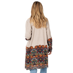 Load image into Gallery viewer, Cardigan Sweater with Print Detail