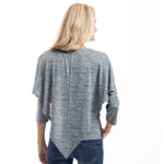 Load image into Gallery viewer, Silk Wave Poncho Popover Blouse