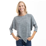 Load image into Gallery viewer, Silk Wave Poncho Popover Blouse