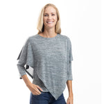Load image into Gallery viewer, Silk Wave Poncho Popover Blouse