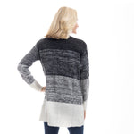 Load image into Gallery viewer, Midnight Frost Color Block Cardigan