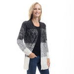 Load image into Gallery viewer, Midnight Frost Color Block Cardigan