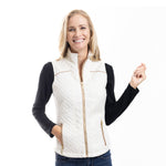 Load image into Gallery viewer, Chic Core Winter White Quilted Vest