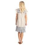 Load image into Gallery viewer, Midi Ruffle Tassel Tiered Sun Dress
