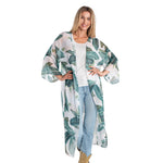 Load image into Gallery viewer, Tropical Leaves Kimono