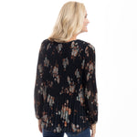 Load image into Gallery viewer, Midnight Blooms Chiffon Top