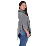 Load image into Gallery viewer, Silver Elegance Beaded Poncho
