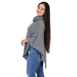 Load image into Gallery viewer, Silver Elegance Beaded Poncho