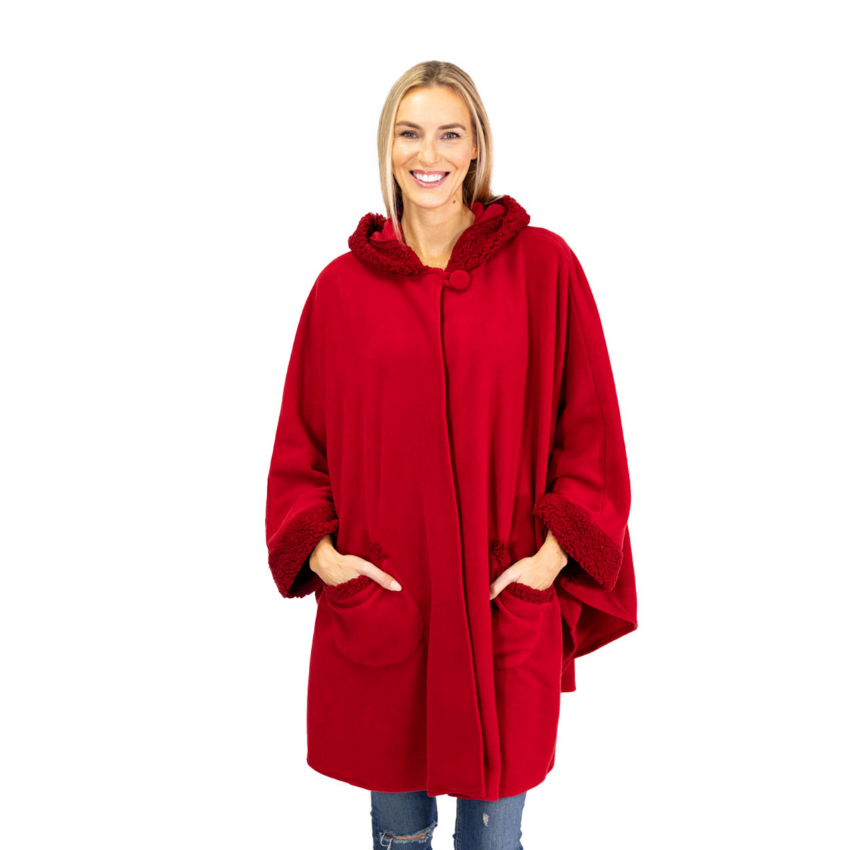Emily Sherpa Trimmed Cozy Coat and Glove Set – Linda Anderson