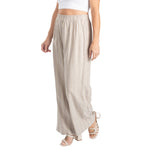Load image into Gallery viewer, Wide Leg Linen Blend Travel Pants