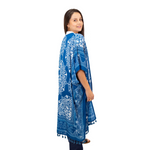 Load image into Gallery viewer, Teal Blue Tassel Kimono