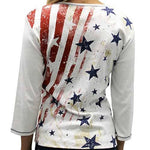Load image into Gallery viewer, Ladies Vintage Stars and Stripes Top - The Flag Shirt