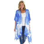 Load image into Gallery viewer, Blue Wave Viscose Kimono
