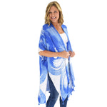 Load image into Gallery viewer, Blue Wave Viscose Kimono