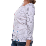 Load image into Gallery viewer, Women's Star Spangled 3/4 Sleeve Top