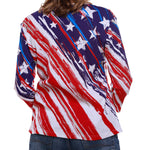 Load image into Gallery viewer, Women's American Flag 3/4 Sleeve Top