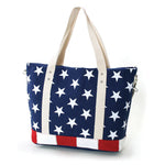 Load image into Gallery viewer, Americana Patriotic Canvas Bag Tote