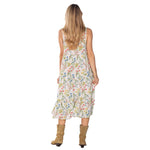 Load image into Gallery viewer, Floral Print Tiered Ruffled Midi Dress