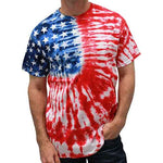 Load image into Gallery viewer, Patriotic t shirt Tie Dye Painted Stars - The Flag Shirt