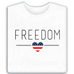Load image into Gallery viewer, Freedom Flag Heart T-Shirt