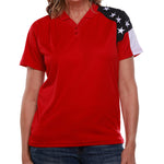 Load image into Gallery viewer, Women's Patriotic Tech Polo