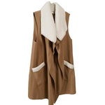 Load image into Gallery viewer, Le Moda Women’s Sherpa Trimmed Fleece Vest at Linda Anderson