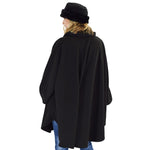 Load image into Gallery viewer, Le Moda Women's Black Fur Collar Polar Fleece Wrap with Matching Gloves and Hat-One Size Fits All at Linda Anderson. color_black