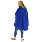 Load image into Gallery viewer, Le Moda Women's Black Fur Collar Polar Fleece Wrap with Matching Gloves and Hat-One Size Fits All at Linda Anderson. color_royal