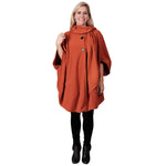 Load image into Gallery viewer, Le Moda Women’s Wrap with Integrated Pleated Scarf - One Size Fits All at Linda Anderson
