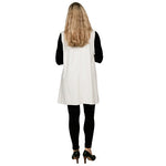 Load image into Gallery viewer, Le Moda Women’s Pocketed Open Front Fleece Vest Cardigan with Headband at Linda Anderson. color_white