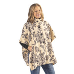 Load image into Gallery viewer, Bridget Cozy Coat 4 Button Fleece Poncho