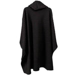 Load image into Gallery viewer, Le Moda Pleated Fleece Poncho with Shawl Collar at Linda Anderson. color_black
