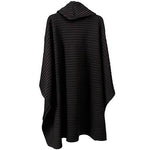 Load image into Gallery viewer, Le Moda Pleated Fleece Poncho with Shawl Collar at Linda Anderson. color_black