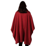 Load image into Gallery viewer, Le Moda Pleated Fleece Poncho with Shawl Collar at Linda Anderson. color_red