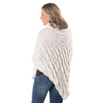Load image into Gallery viewer, Plush Faux Fur Winter White Cozy Coat Poncho