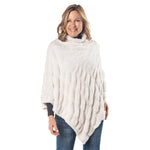 Load image into Gallery viewer, Plush Faux Fur Winter White Cozy Coat Poncho