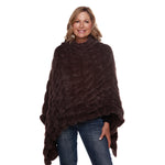 Load image into Gallery viewer, Plush Faux Fur Charcoal Cozy Coat Poncho