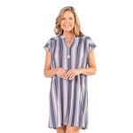 Load image into Gallery viewer, Viscose Stripe Shirt Dress