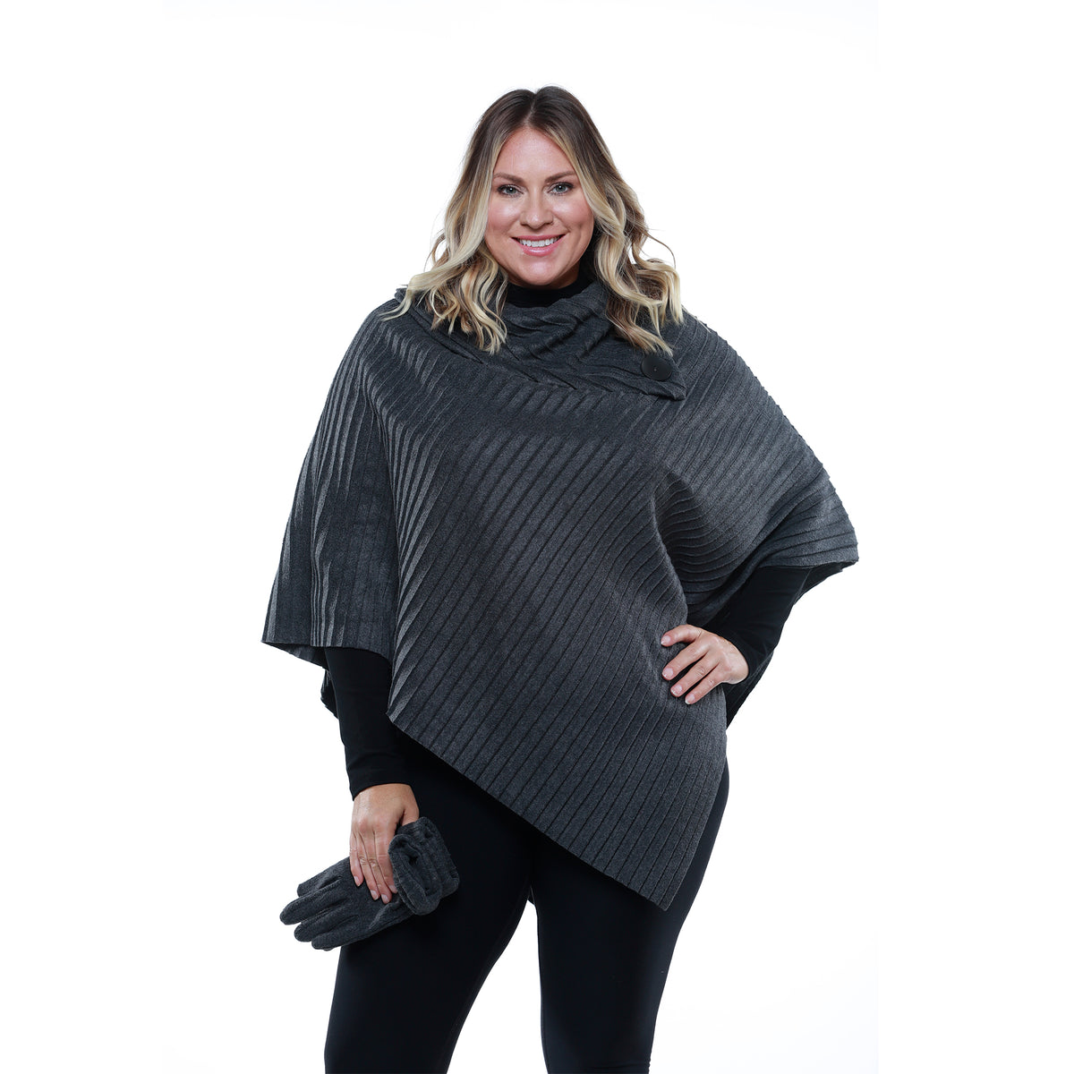 Connie Cozy Coat Fleece Poncho and Gloves Set – Linda Anderson