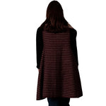 Load image into Gallery viewer, Le Moda Ladies Stripes Vest at Linda Anderson. color_burgundy
