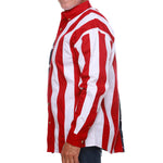 Load image into Gallery viewer, Men's 100% Cotton Stars and Stripes Long Sleeve Button-Up Shirt